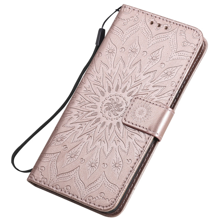 For Huawei Honor 30 Pro Embossed Sunflower Pattern Horizontal Flip PU Leather Case with Holder & Card Slots & Wallet & Lanyard