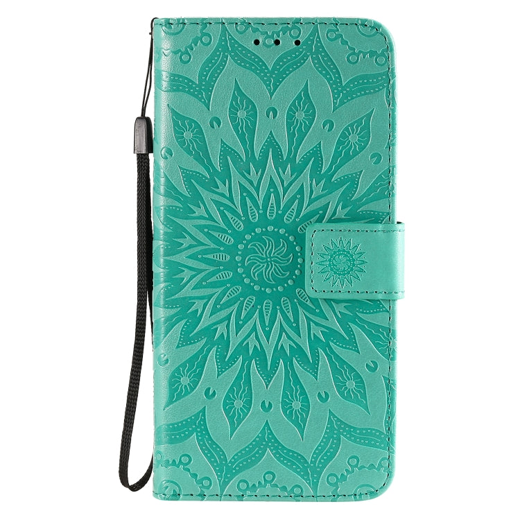 For Huawei Honor 30 Embossed Sunflower Pattern Horizontal Flip PU Leather Case with Holder & Card Slots & Wallet & Lanyard