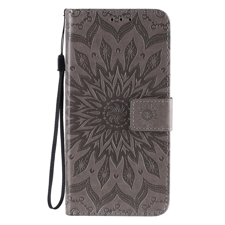 For Huawei Honor 30 Embossed Sunflower Pattern Horizontal Flip PU Leather Case with Holder & Card Slots & Wallet & Lanyard