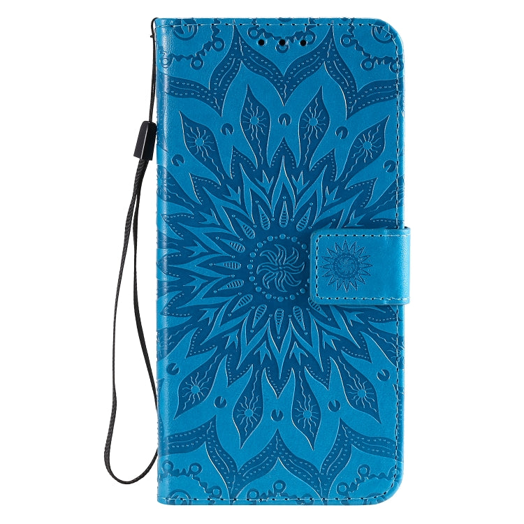For Huawei Honor 30 Embossed Sunflower Pattern Horizontal Flip PU Leather Case with Holder & Card Slots & Wallet & Lanyard