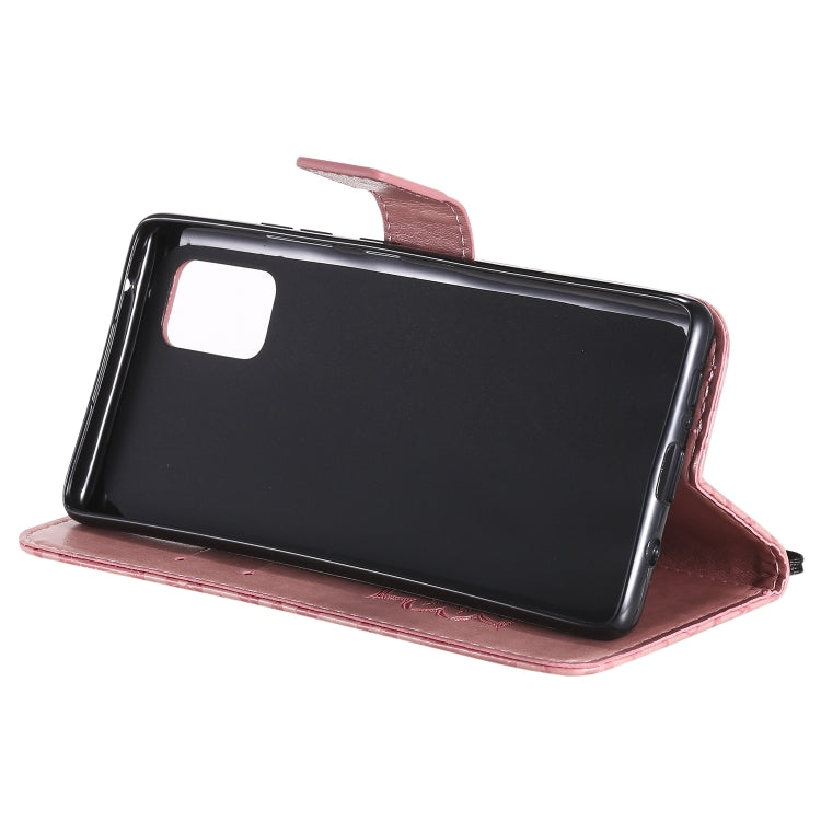 For Samsung Galaxy A71 5G Embossed Sunflower Pattern Horizontal Flip PU Leather Case with Holder & Card Slots & Wallet & Lanyard