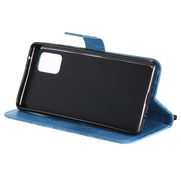 For Samsung Galaxy A71 5G Embossed Sunflower Pattern Horizontal Flip PU Leather Case with Holder & Card Slots & Wallet & Lanyard