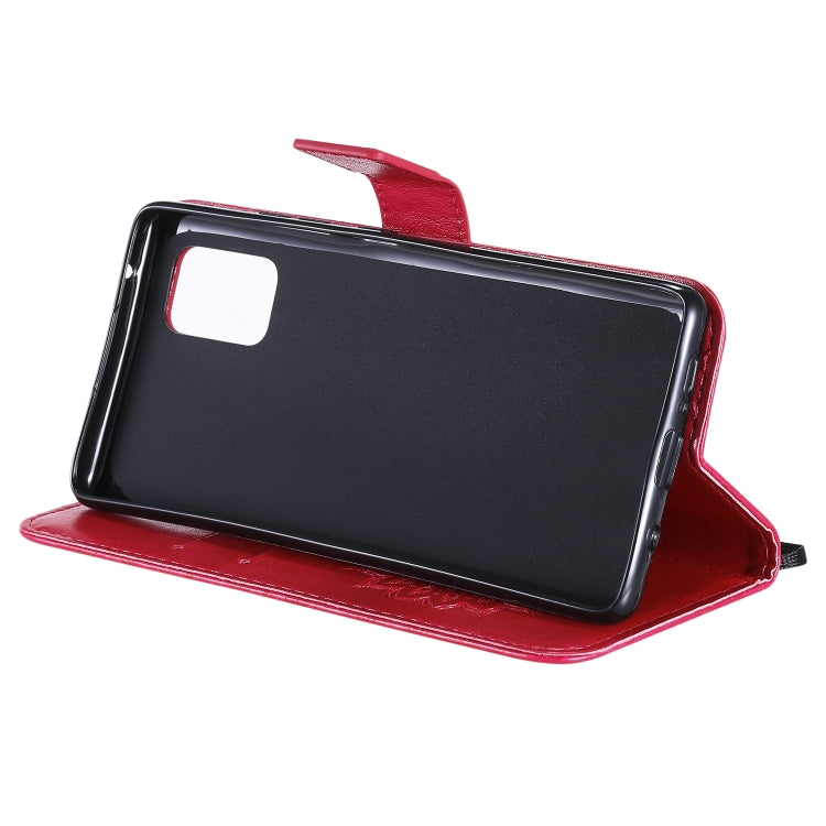 For Samsung Galaxy A71 5G Embossed Sunflower Pattern Horizontal Flip PU Leather Case with Holder & Card Slots & Wallet & Lanyard