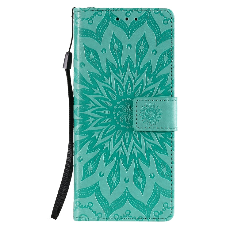 For Sony Xperia L4 Embossed Sunflower Pattern Horizontal Flip PU Leather Case with Holder & Card Slots & Wallet & Lanyard