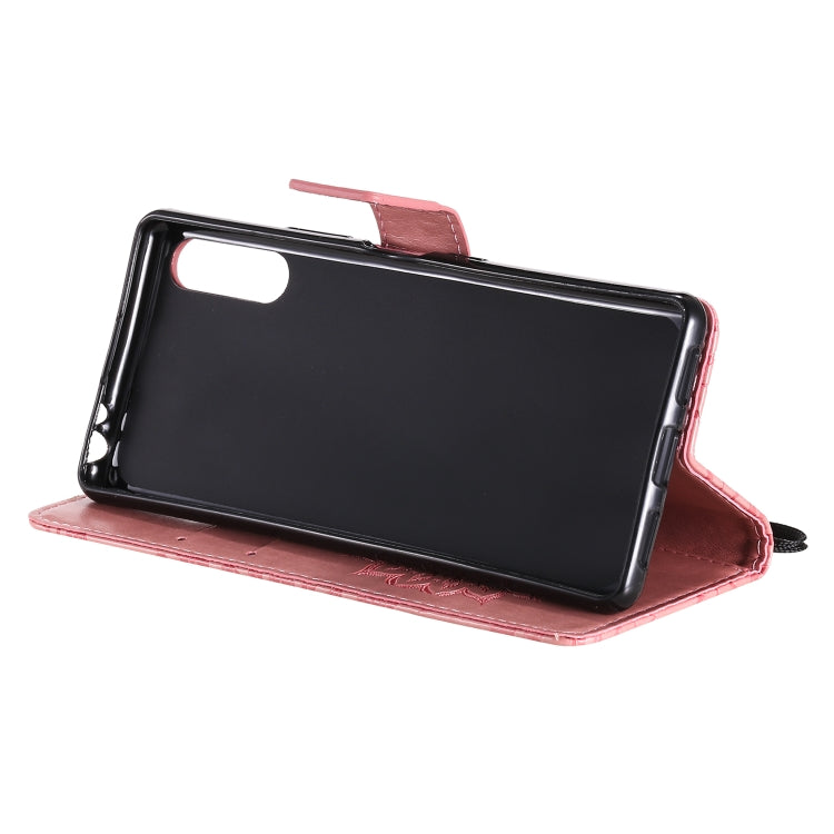 For Sony Xperia L4 Embossed Sunflower Pattern Horizontal Flip PU Leather Case with Holder & Card Slots & Wallet & Lanyard