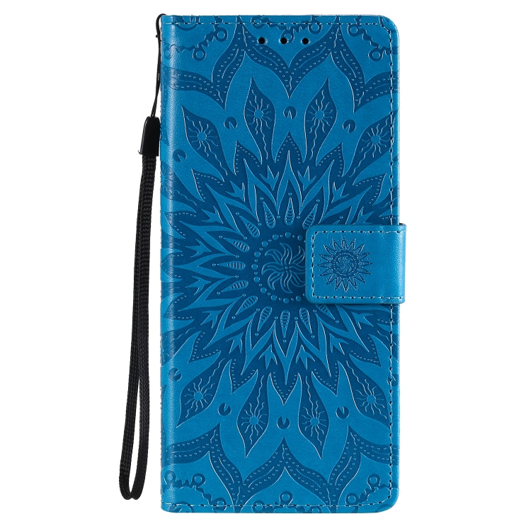 For Sony Xperia L4 Embossed Sunflower Pattern Horizontal Flip PU Leather Case with Holder & Card Slots & Wallet & Lanyard