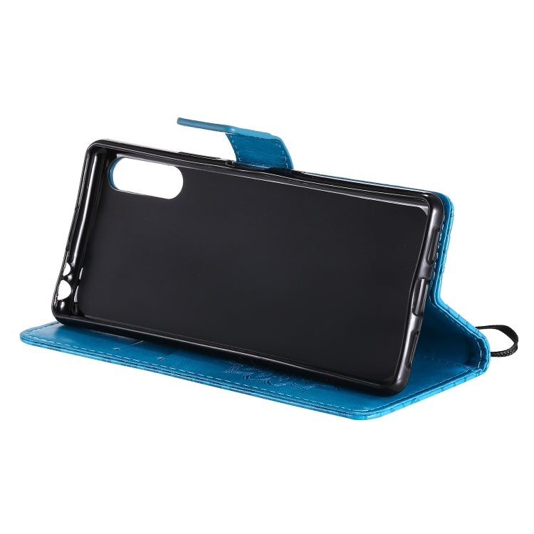 For Sony Xperia L4 Embossed Sunflower Pattern Horizontal Flip PU Leather Case with Holder & Card Slots & Wallet & Lanyard