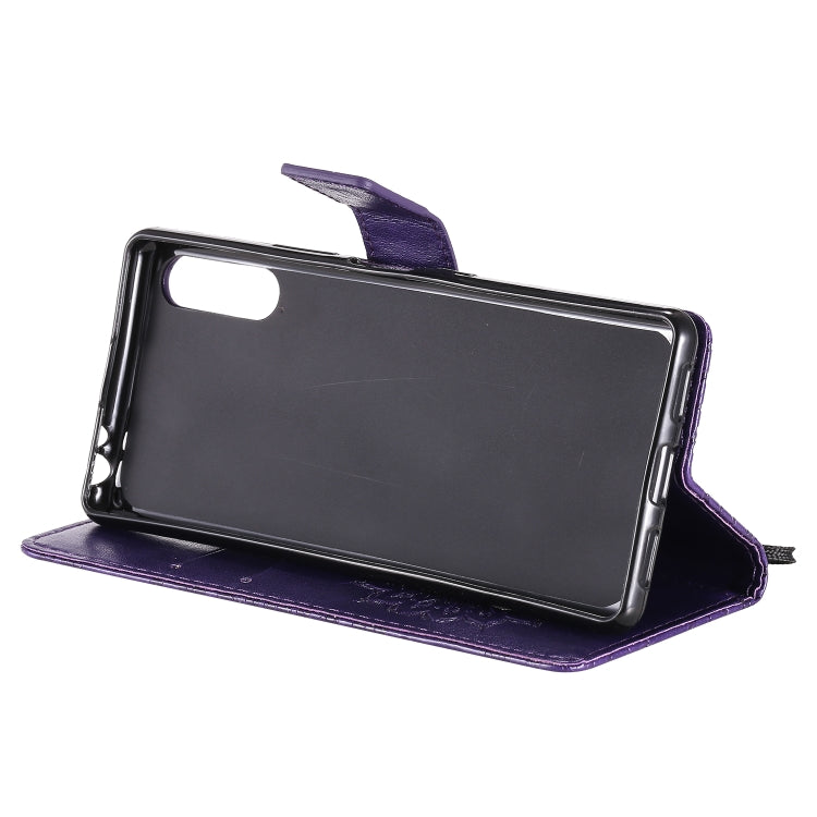 For Sony Xperia L4 Embossed Sunflower Pattern Horizontal Flip PU Leather Case with Holder & Card Slots & Wallet & Lanyard