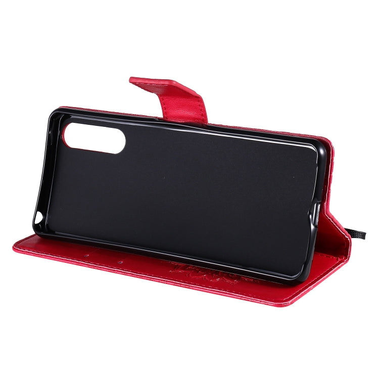 For Sony Xperia 10 II Embossed Sunflower Pattern Horizontal Flip PU Leather Case with Holder & Card Slots & Wallet & Lanyard