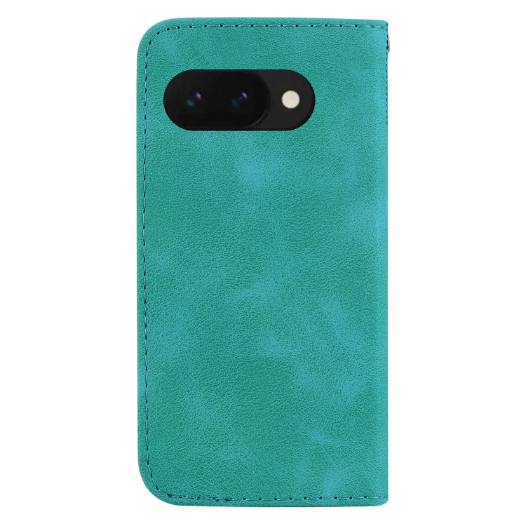 For Google Pixel 9a Seven-shaped Embossed Leather Phone Case