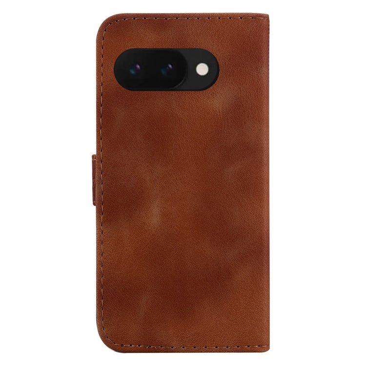For Google Pixel 9a Seven-shaped Embossed Leather Phone Case
