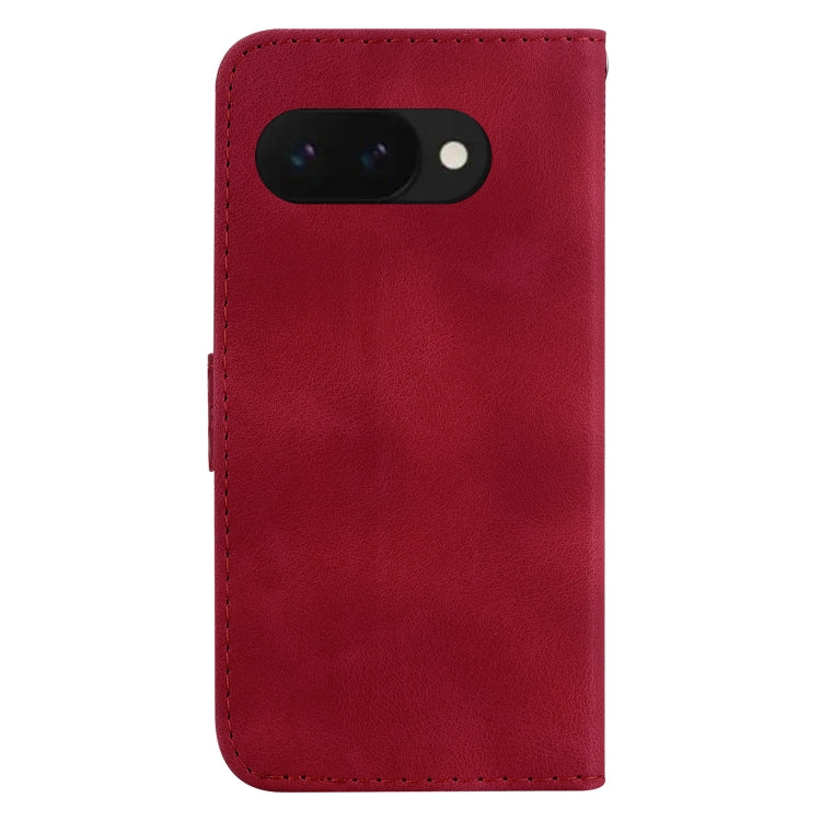 For Google Pixel 9a Seven-shaped Embossed Leather Phone Case