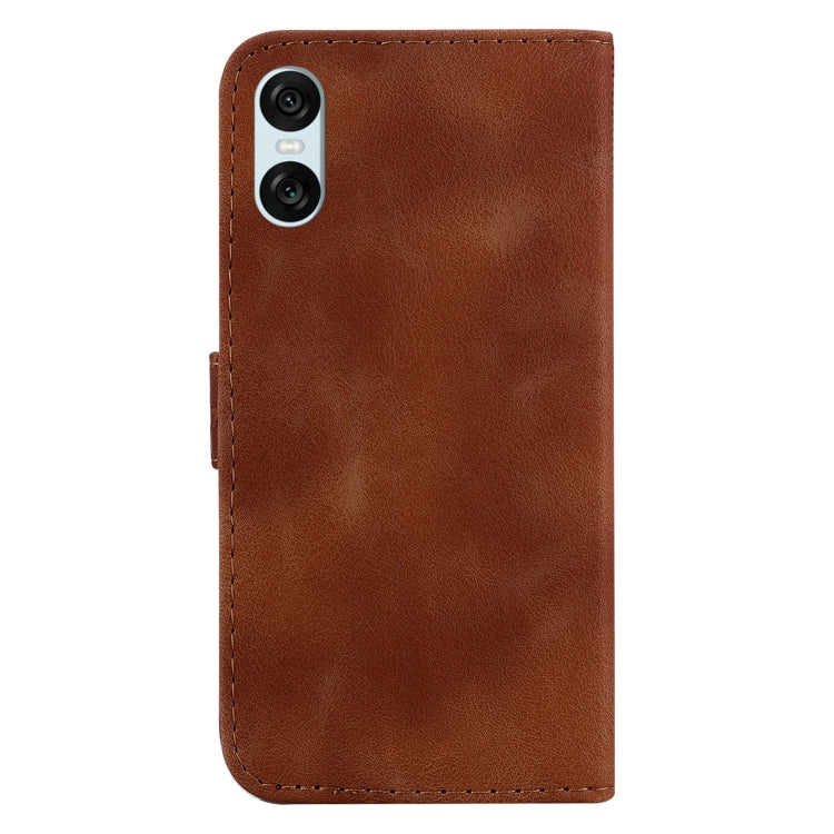 For Sony Xperia 10 VI Seven-shaped Embossed Leather Phone Case