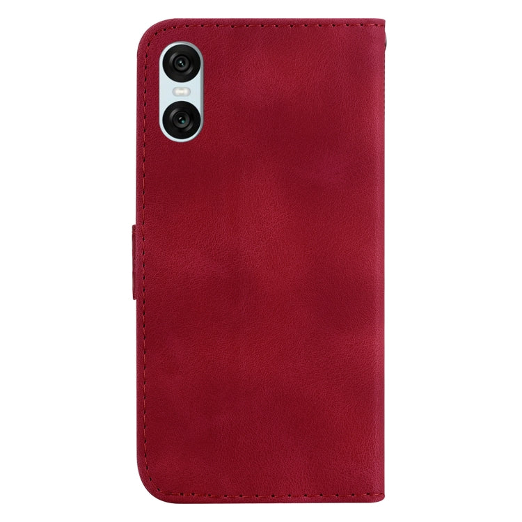 For Sony Xperia 10 VI Seven-shaped Embossed Leather Phone Case