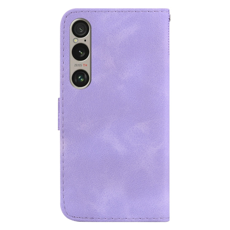 For Sony Xperia 1 VI Seven-shaped Embossed Leather Phone Case