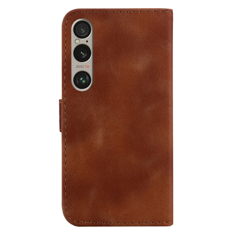 For Sony Xperia 1 VI Seven-shaped Embossed Leather Phone Case