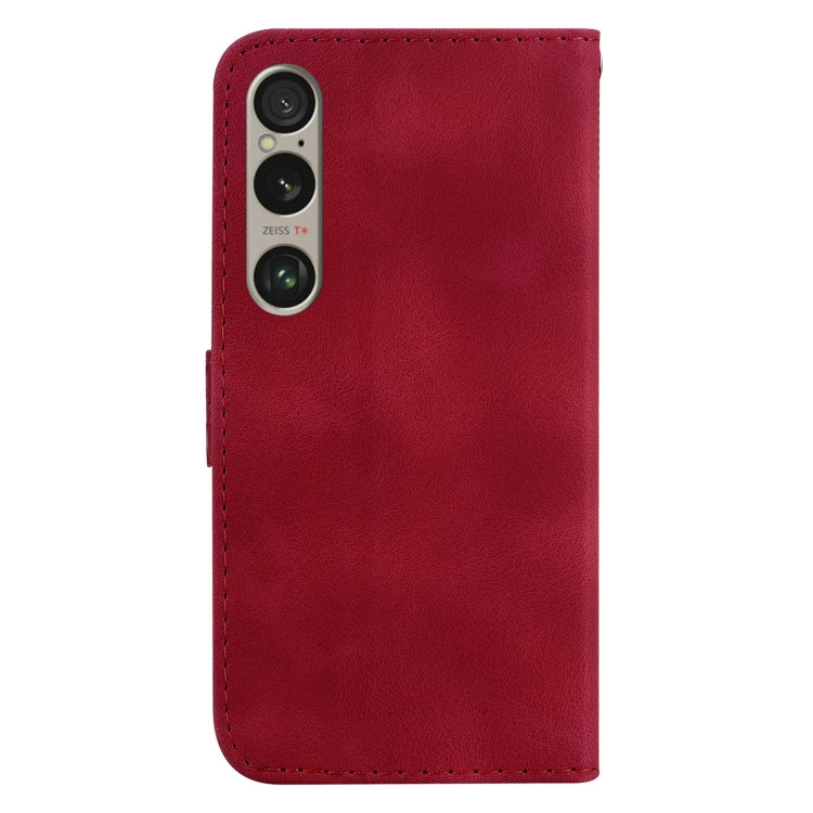 For Sony Xperia 1 VI Seven-shaped Embossed Leather Phone Case