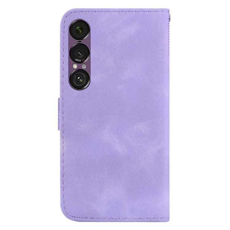 For Sony Xperia 1 VII Seven-shaped Embossed Leather Phone Case