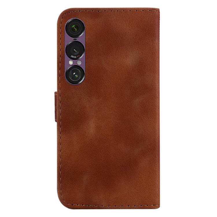 For Sony Xperia 1 VII Seven-shaped Embossed Leather Phone Case