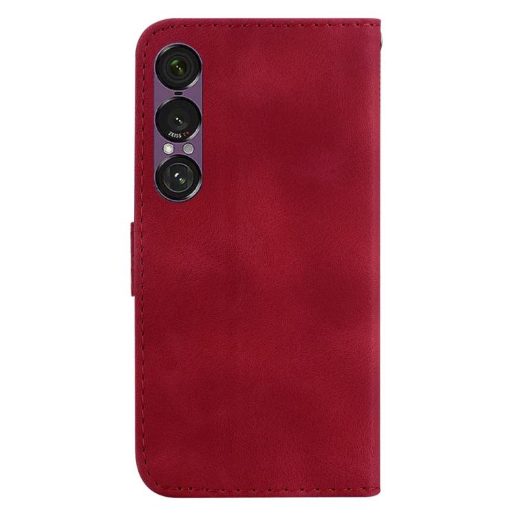 For Sony Xperia 1 VII Seven-shaped Embossed Leather Phone Case