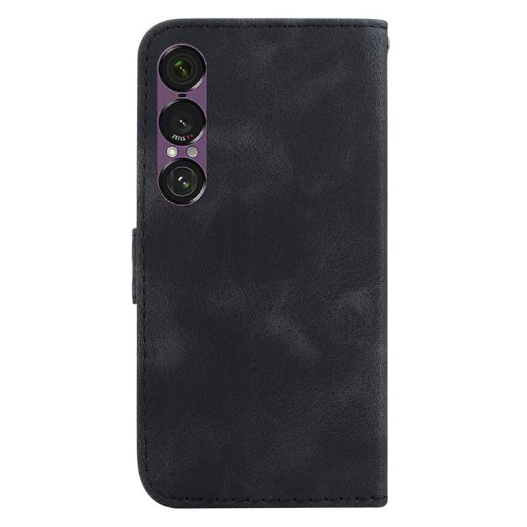 For Sony Xperia 1 VII Seven-shaped Embossed Leather Phone Case