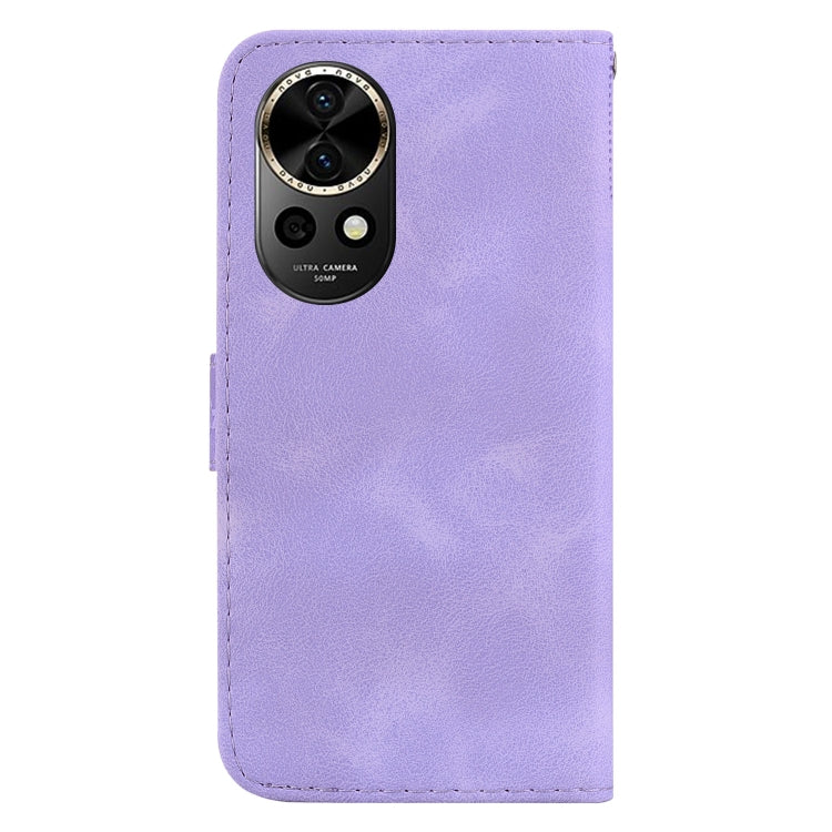 For Huawei nova 12 Seven-shaped Embossed Leather Phone Case