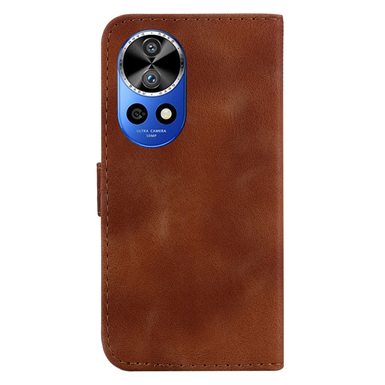 For Huawei nova 12 Pro Seven-shaped Embossed Leather Phone Case