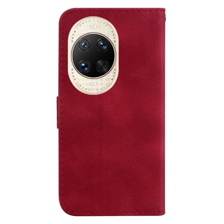 For Huawei nova 14 Ultra Seven-shaped Embossed Leather Phone Case