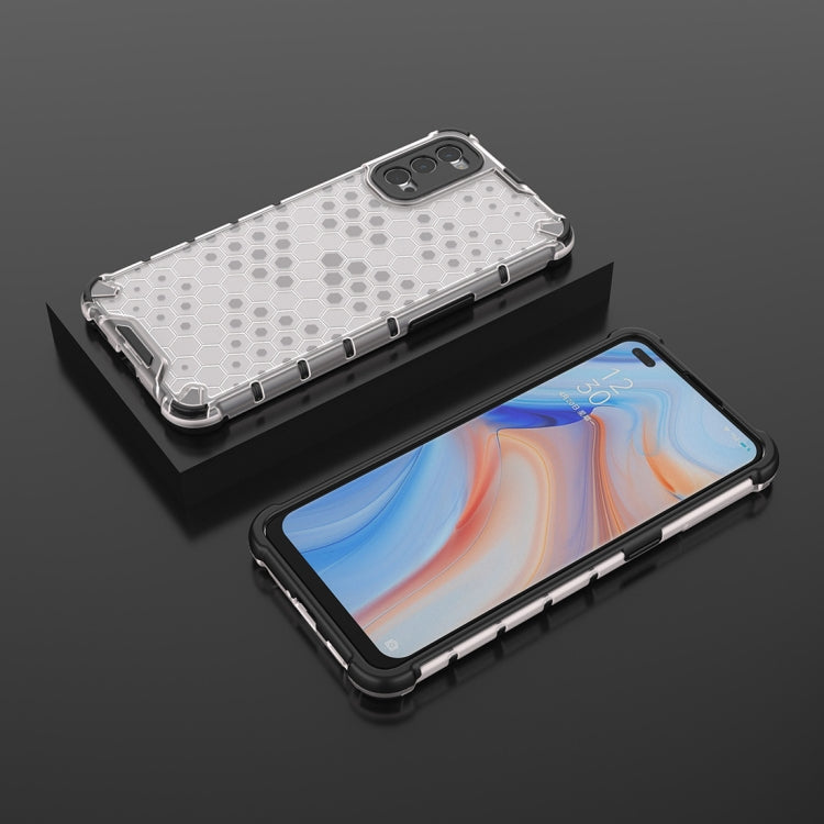 For OPPO Reno4 5G Shockproof Honeycomb PC + TPU Protective Case