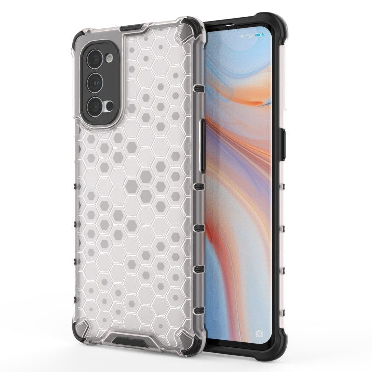 For OPPO Reno4 Pro 5G Shockproof Honeycomb PC + TPU Protective Case