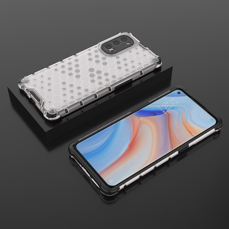 For OPPO Reno4 Pro 5G Shockproof Honeycomb PC + TPU Protective Case