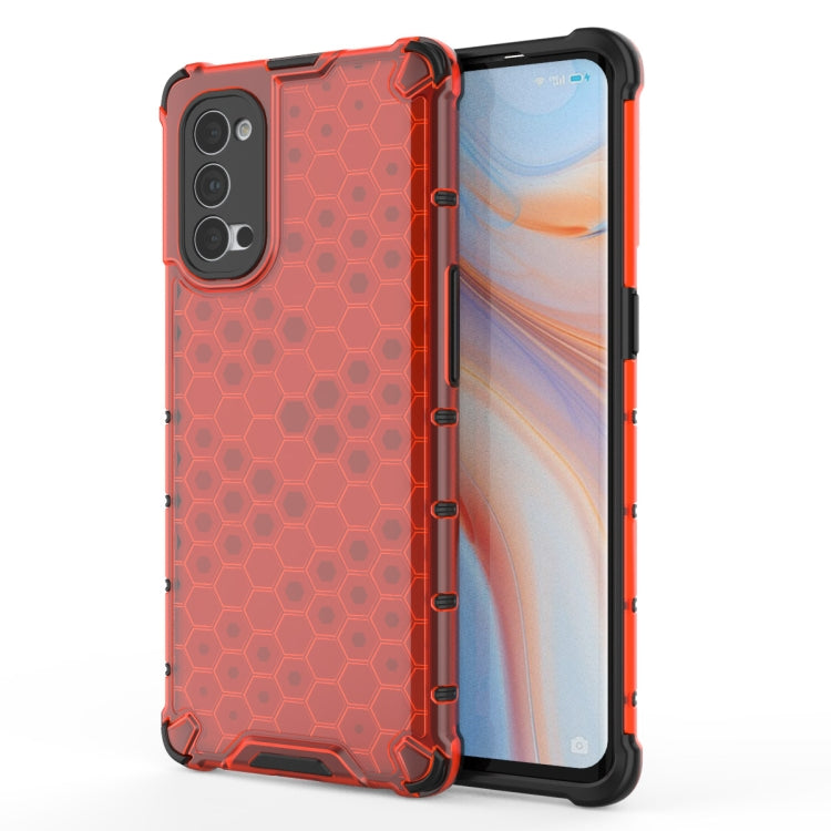 For OPPO Reno4 Pro 5G Shockproof Honeycomb PC + TPU Protective Case