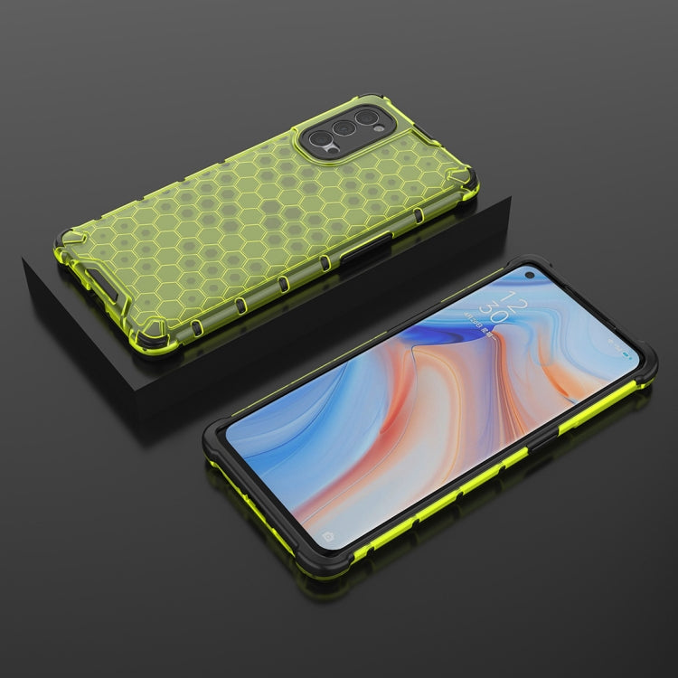 For OPPO Reno4 Pro 5G Shockproof Honeycomb PC + TPU Protective Case