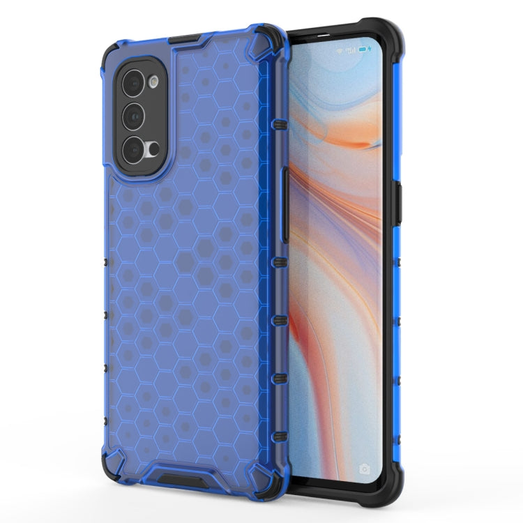 For OPPO Reno4 Pro 5G Shockproof Honeycomb PC + TPU Protective Case