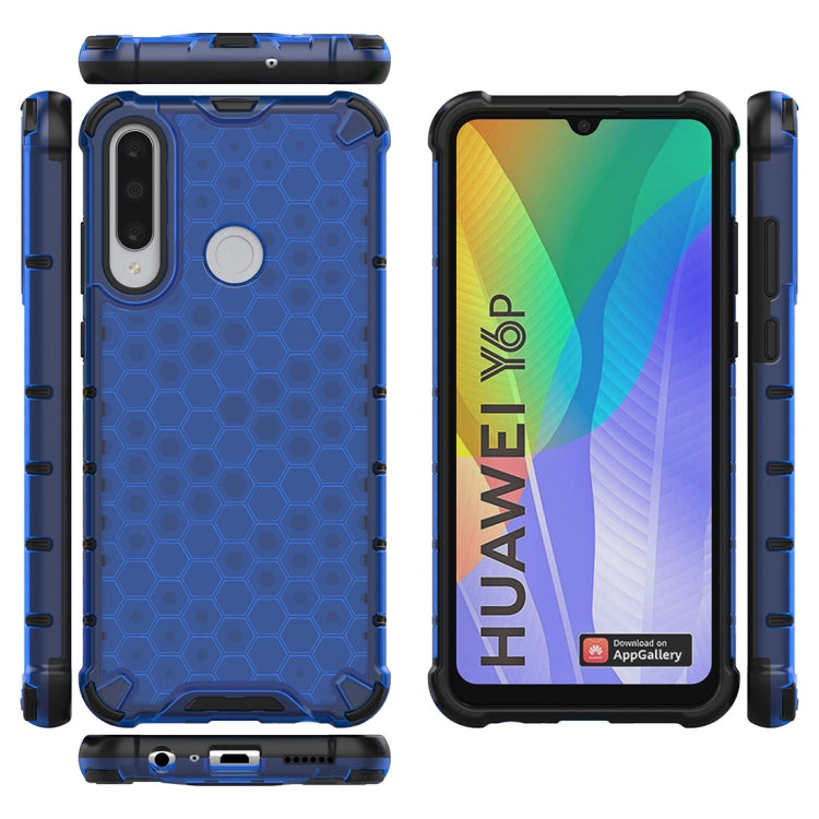 For Huawei Y6p Shockproof Honeycomb PC + TPU Protective Case