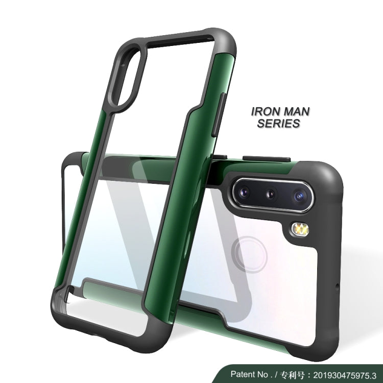 For Samsung Galaxy A01 Iron Man Series Metal PC + TPU Protective Case