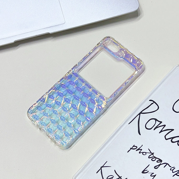 For Samsung Galaxy Z Flip5 Colorful Diamond Texture PC Phone Case