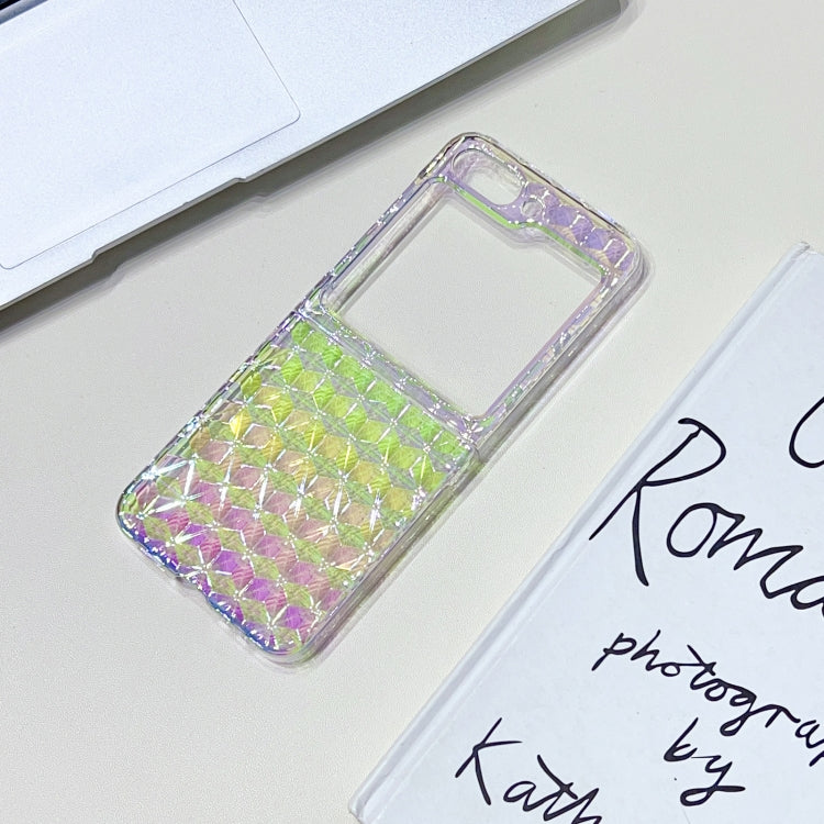 For Samsung Galaxy Z Flip5 Colorful Diamond Texture PC Phone Case