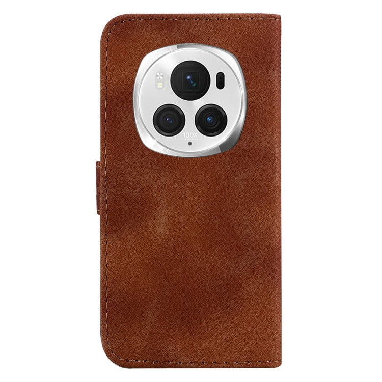 For Honor Magic6 Pro Seven-shaped Embossed Leather Phone Case