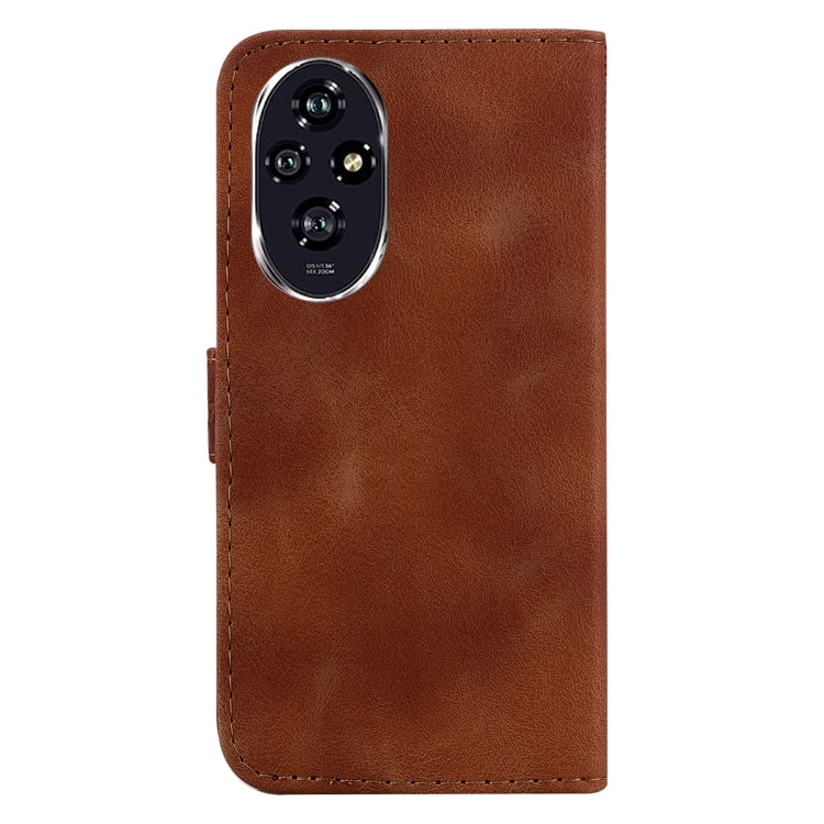 For Honor 200 5G Seven-shaped Embossed Leather Phone Case