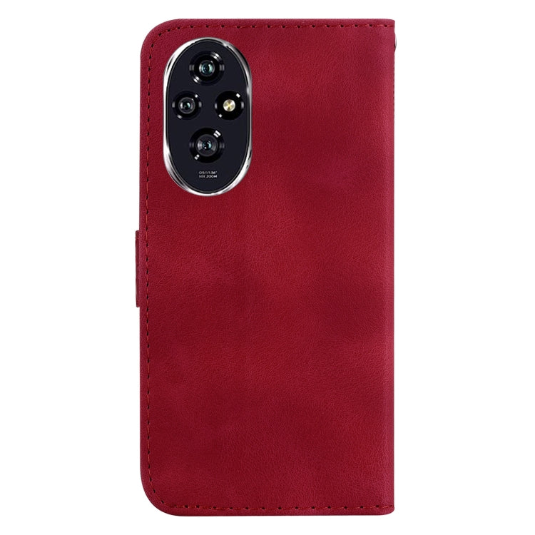 For Honor 200 5G Seven-shaped Embossed Leather Phone Case
