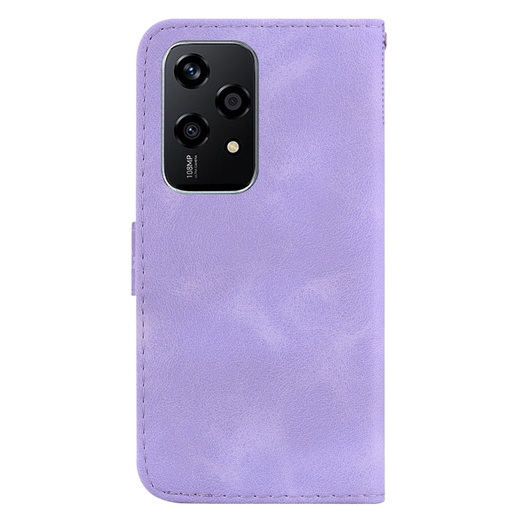 For Honor 200 Lite Global Seven-shaped Embossed Leather Phone Case