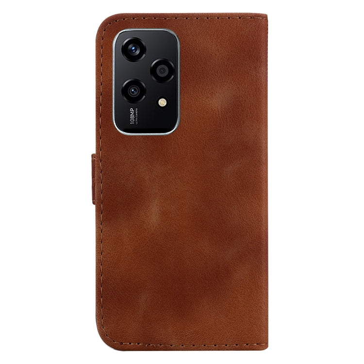 For Honor 200 Lite Global Seven-shaped Embossed Leather Phone Case