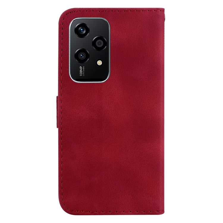 For Honor 200 Lite Global Seven-shaped Embossed Leather Phone Case