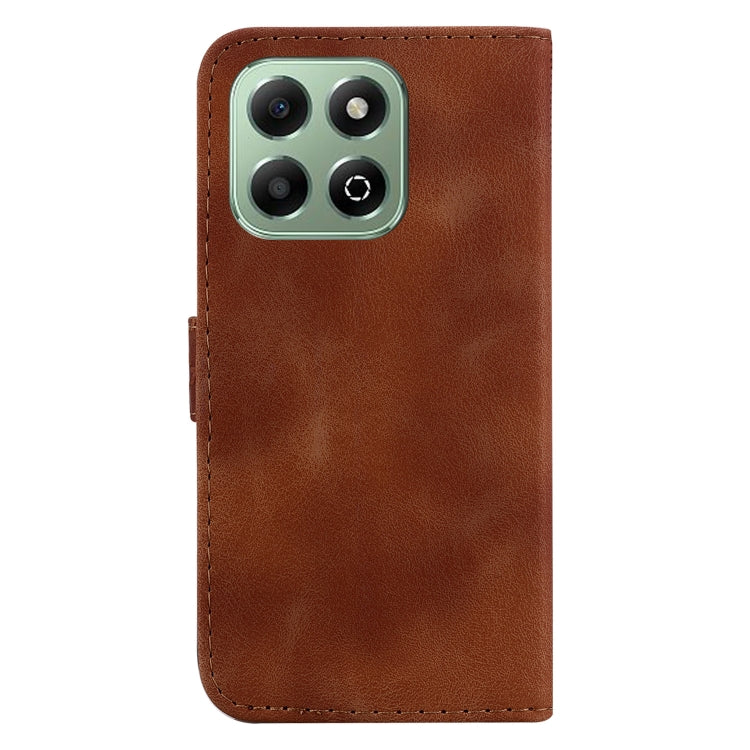 For Honor X6b Seven-shaped Embossed Leather Phone Case