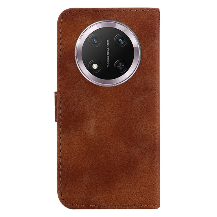 For Honor X9c Seven-shaped Embossed Leather Phone Case
