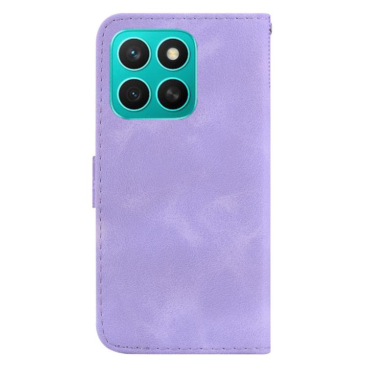 For Honor X8c 4G Seven-shaped Embossed Leather Phone Case