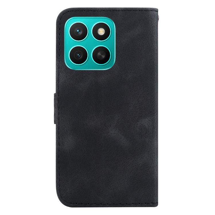 For Honor X8c 4G Seven-shaped Embossed Leather Phone Case