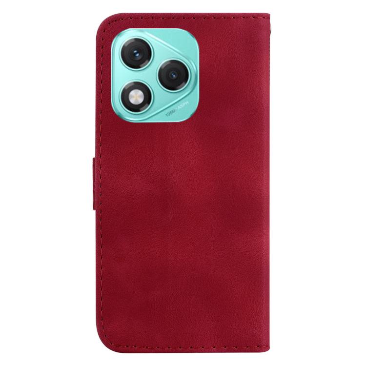 For Honor 400 Lite Global Seven-shaped Embossed Leather Phone Case