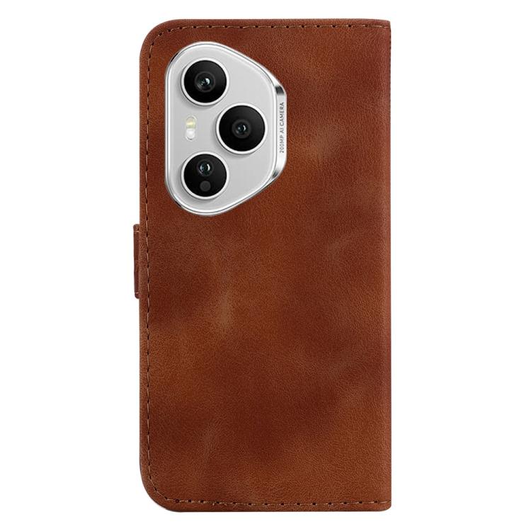 For Honor 400 Pro Global 160.8mm Seven-shaped Embossed Leather Phone Case